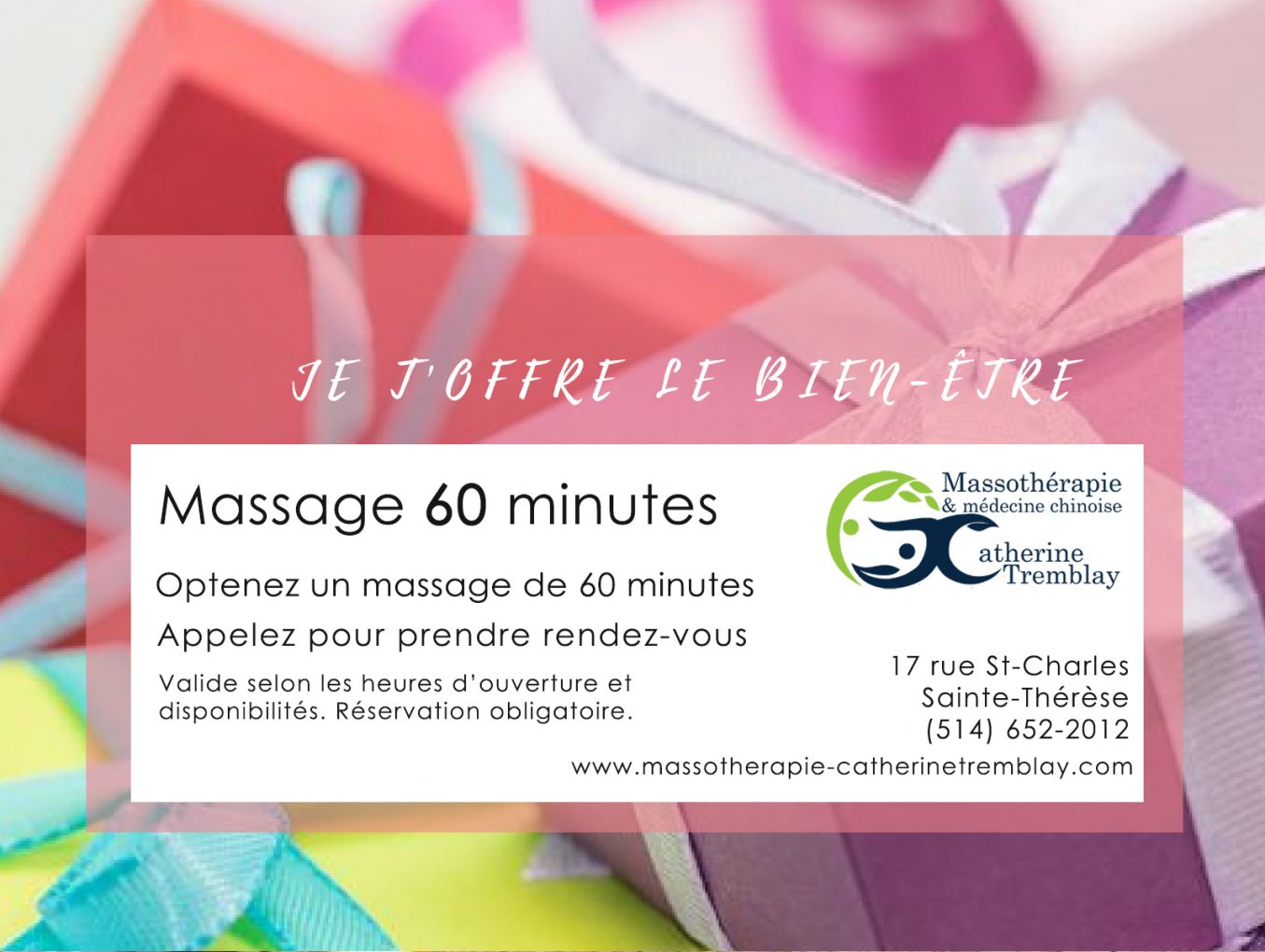 Soins de massage de 60 minutes
